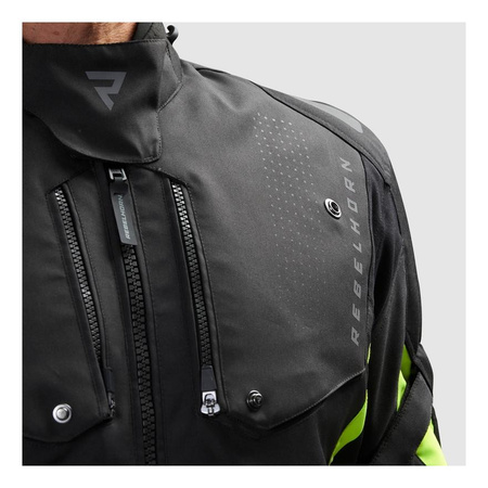 Kurtka tekstylna REBELHORN HIKER IV BLACK/ANTHRACITE/FLUO YELLOW czarny grafitowy żółty fluo