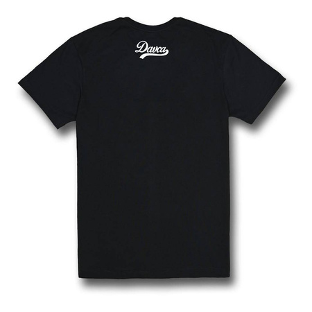 Koszulka T-shirt DAVCA SUICIDAL BEHEVIORS czarny żółty niebieski