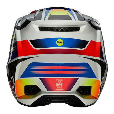 Kask cross FOX V3 RS PGMNT MULTI biały czarny czerwony niebieski pomarańczowy zielony żółty fluo inny