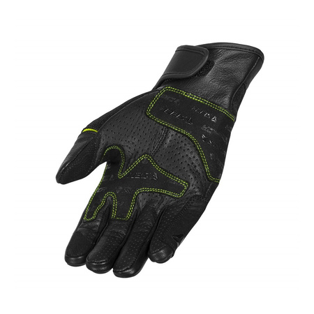 Rękawice miejskie SECA AXIS MESH II FLUO YELLOW czarny żółty fluo
