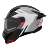 Kask szczękowy AXXIS GHOSTFIGHTER SV SLEEK A2 GLOSS szary grafitowy pomarańczowy fluo
