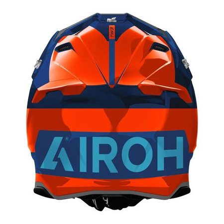 Kask cross AIROH TWIST 3 FANCY BLUE ORANGE GLOSS pomarańczowy fluo niebieski
