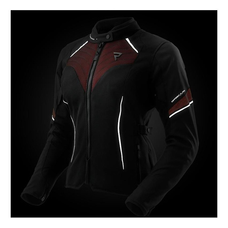 Kurtka tekstylna damska REBELHORN JAX LADY BLACK/RED czarny czerwony