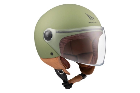 Kask otwarty MT STREET S SOLID GREEN zielony