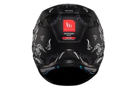 Kask otwarty z wpinaną szczęką MT STREETFIGHTER SV S HELLISH MATT BLACK/GREY czarny szary