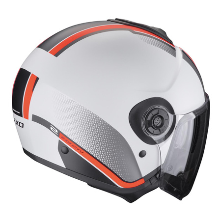 Kask otwarty SCORPION EXO-CITY II VEL MATT GREY/RED szary czerwony