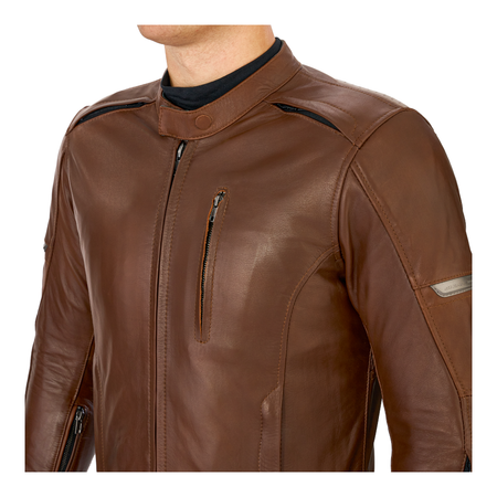 Kurtka skórzana SHIMA HUNTER+ 2.0 BROWN brązowy