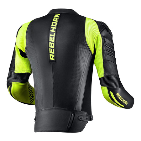 Kombinezon dwuczęściowy REBELHORN VANDAL FIGHTER BLACK/FLO YELLOW czarny żółty fluo