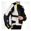 Kurtka tekstylna damska OZONE FLOW LADY BLACK/GREY/FLUO YELLOW czarny szary żółty fluo