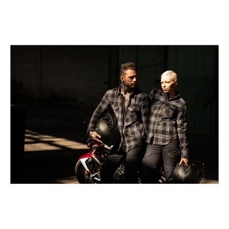 Jeansy motocyklowe damskie SECA SQUADRON LADY BLACK czarny