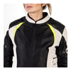 Kurtka tekstylna damska OZONE FLOW LADY BLACK/GREY/FLUO YELLOW czarny szary żółty fluo
