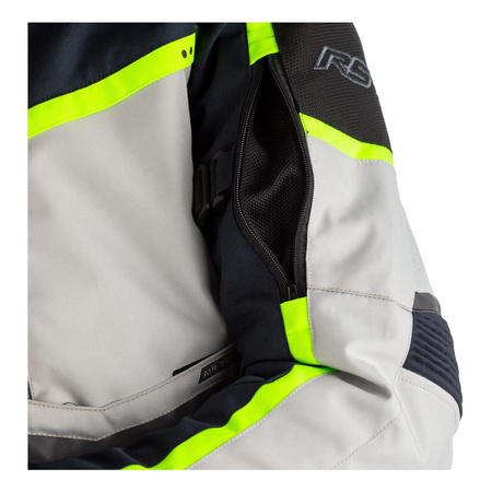 Kurtka tekstylna RST MAVERICK CE BLUE/SILVER/NEON granatowy żółty żółty fluo szary