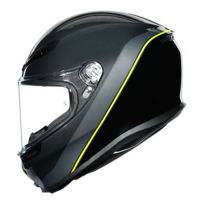 Kask integralny AGV K6 MINIMAL GREY/YELLOW FLUO szary żółty fluo czarny