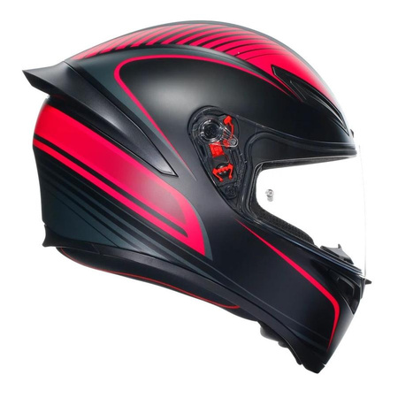 Kask integralny AGV K1 S WARMUP BLACK/PINK czarny różowy