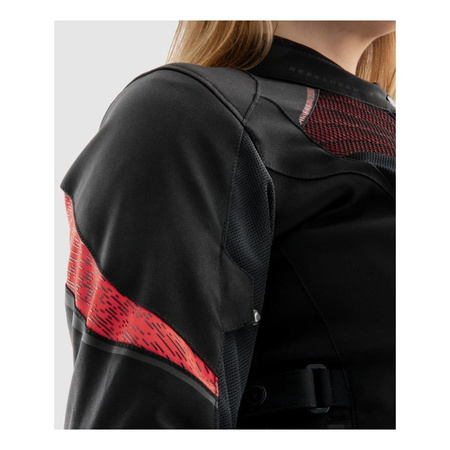 Kurtka tekstylna damska REBELHORN JAX LADY BLACK/RED czarny czerwony