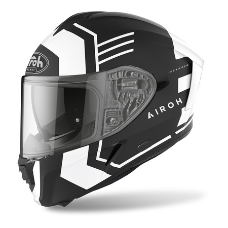 Kask integralny AIROH SPARK THRILL BLACK MATT czarny biały