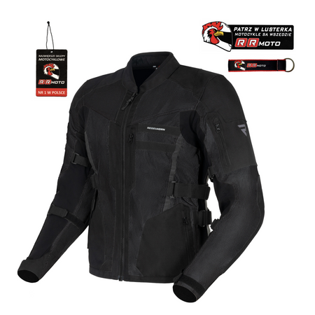 Kurtka tekstylna REBELHORN SCANDAL II BLACK czarny