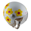 Kask otwarty NZI PASARELA MARGARITAS NARANJA Y ROSA biały czerwony żółty