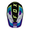Kask cross FOX V1 TRO AQUA żółty fluo niebieski biały czarny fioletowy