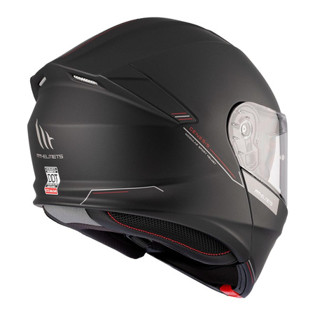 Kask szczękowy MT GENESIS SV SOLID MATT BLACK czarny mat