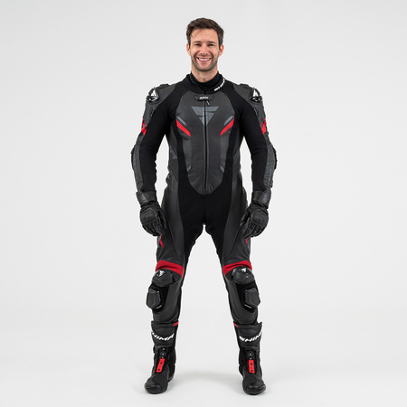 Kombinezon jednoczęściowy SHIMA HYPER RS BLACK/RED czarny czerwony szary