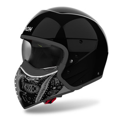 Kask modułowy AIROH J110 PAESLY BLACK GLOSS czarny szary