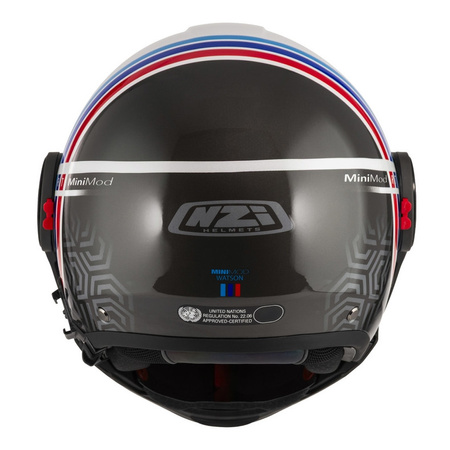 Kask szczękowy NZI MINIMOD WATSON WHITE BLACK POWER biały czarny