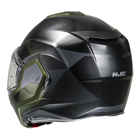 Kask szczękowy HJC I100 BESTON BLACK/GREEN czarny zielony