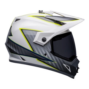 Kask integralny BELL MX-9 ADVENTURE MIPS DALTON WHITE/HI-VIZ YELLOW biały szary żółty fluo