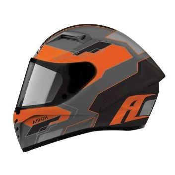 Kask integralny AIROH CONNOR STARSHIP ORANGE MATT szary pomarańczowy czarny