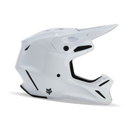 Kask cross FOX V3 RS CARBON SOLID WHITE biały