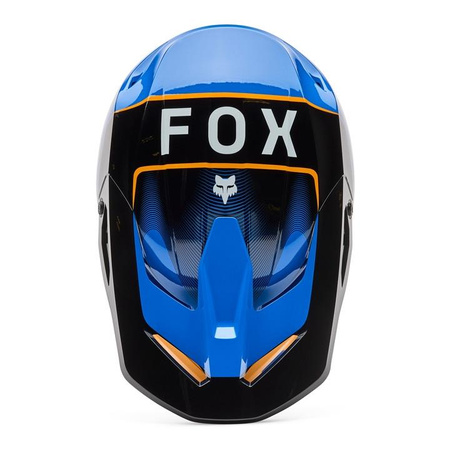 Kask cross FOX V1 COLLECT BLUE niebieski pomarańczowy
