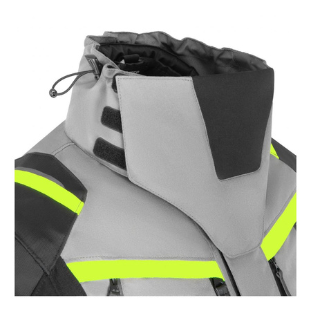 Kurtka tekstylna SECA ARRAKIS III TITANIUM szary żółty fluo czarny