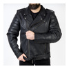 Kurtka skórzana OZONE RAMONES MODERN MATT BLACK czarny