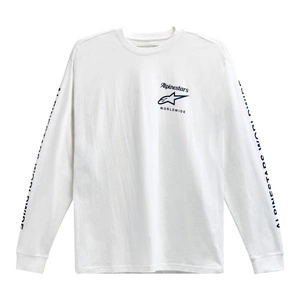 Koszulka z długim rękawem ALPINESTARS AUTHENTICATED WHITE biały