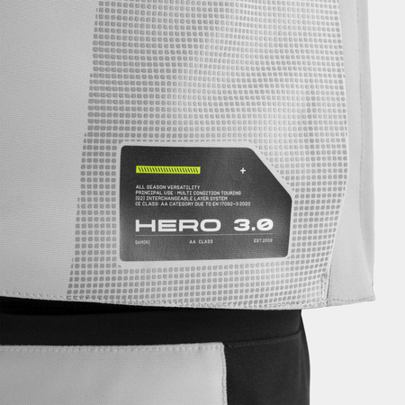 Kurtka tekstylna SHIMA HERO 3.0 G2 GREY/FLUO szary żółty fluo czarny