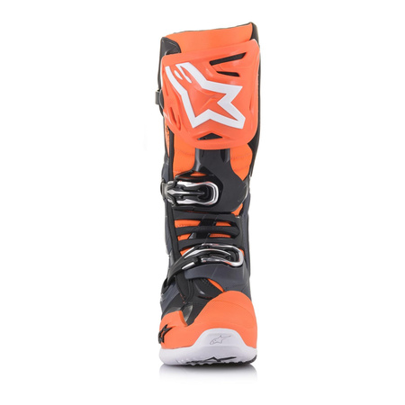 Buty cross ALPINESTARS TECH 10 COOL GREY/FLUO ORANGE pomarańczowy fluo szary