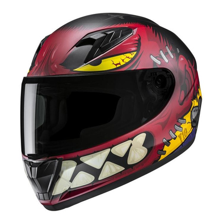 Kask dziecięcy integralny HJC Y10 FRANK RED/BLACK czerwony czarny