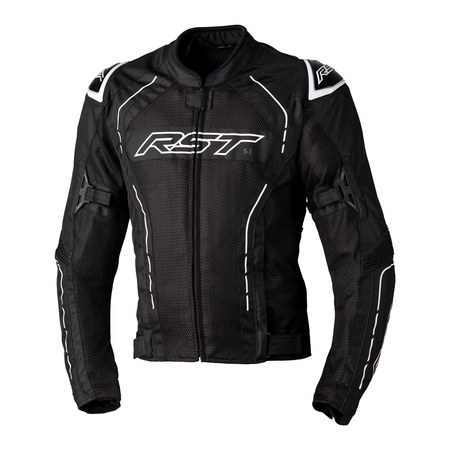 Kurtka tekstylna RST S1 MESH CE BLACK/WHITE czarny biały