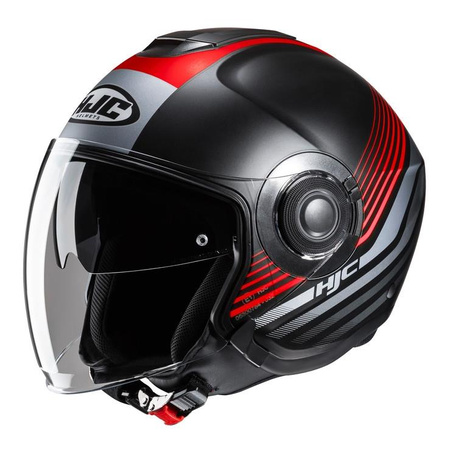 Kask otwarty HJC I40N DOVA RED/BLACK czerwony czarny