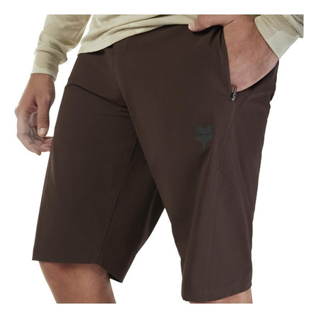 Spodenki rowerowe FOX RANGER COCOA brązowy