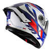 Kask integralny MT THUNDER 4 SV ERGO GLOSS PEARL BLUE biały niebieski czerwony