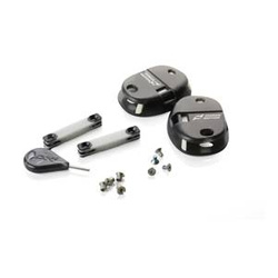 Zawiasy POD K8 2.0/K8/K4/K1/K700/K300 komplet z osłonami i blokadą na jedną ortezę czarny szary