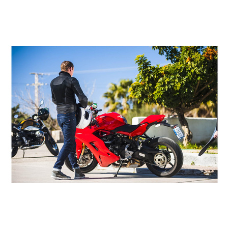 Kurtka skórzana REBELHORN ROCKET BLACK czarny