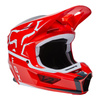 Kask cross FOX V2 MERZ FLUORESCENT RED czerwony fluo biały czarny