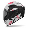 Kask integralny AIROH CONNOR OMEGA MATT szary czarny czerwony