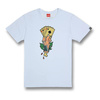Koszulka T-shirt DAVCA CARDS WHITE biały beżowy zielony