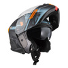 Kask szczękowy NZI COMBI 3 DUO METRIC ANTRACITE BLUE MATT szary niebieski