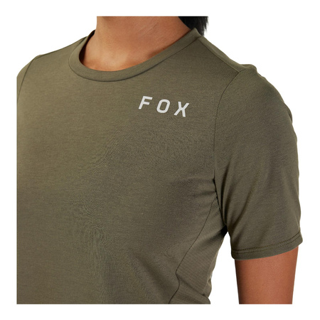 Koszulka rowerowa damska FOX LADY RANGER DR ALYN OLIVE GREEN zielony