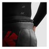 Spodnie skórzane REBELHORN INFERNO BLACK/FLUO RED czarny czerwony fluo